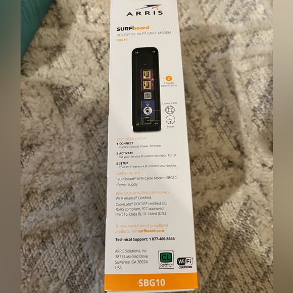 ARRIS Surfboard WiFi Cable Modem, Opened Box - Picture 4 of 4